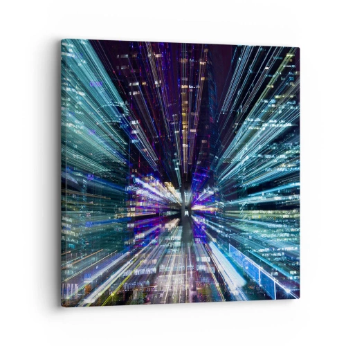 Tablou pe pânză - Trecere către hiperspațiu - 30x30 cm