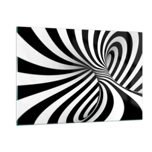 Tablou pe sticlă - Compoziție: spațiul dansator - 120x80 cm