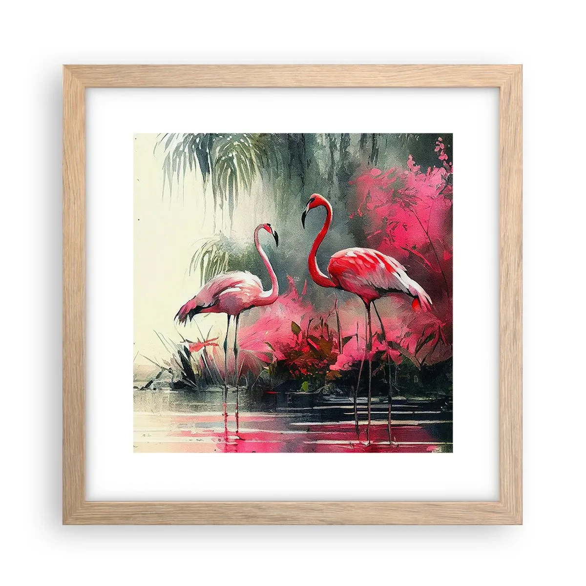 Poster în ramă de stejar deschis - O lecție de farmec natural - 30x30 cm