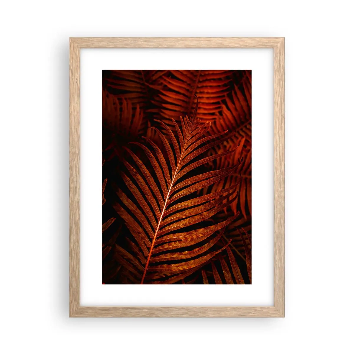 Poster în ramă de stejar deschis - Ardoarea vieții - 30x40 cm