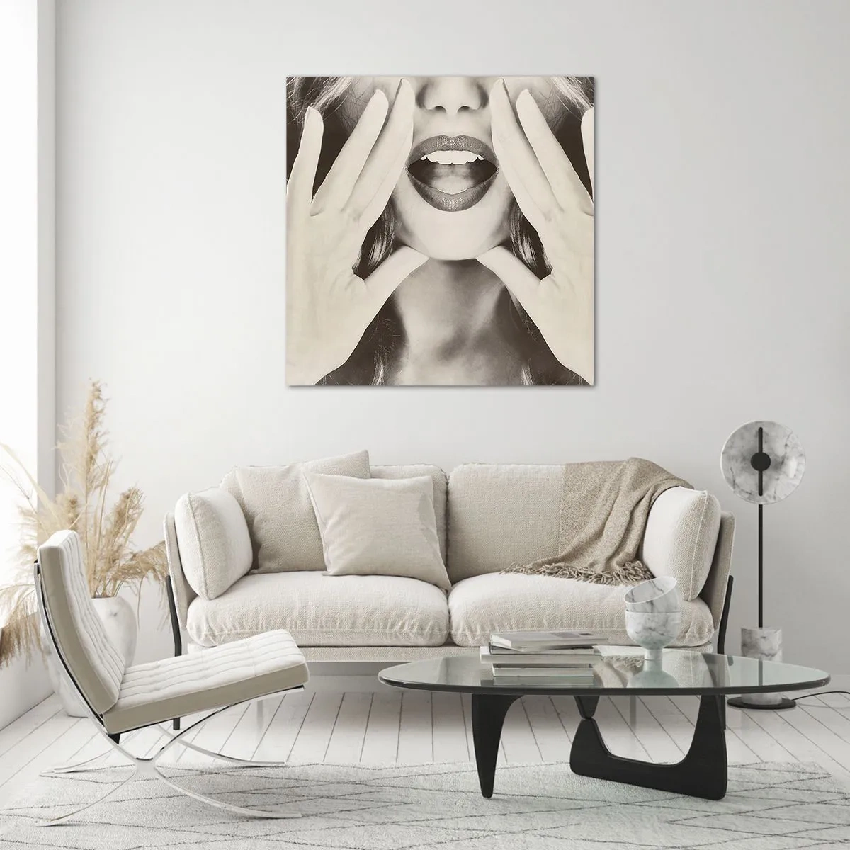 Tablou pe sticlă - Vin imediat! - 60x60 cm