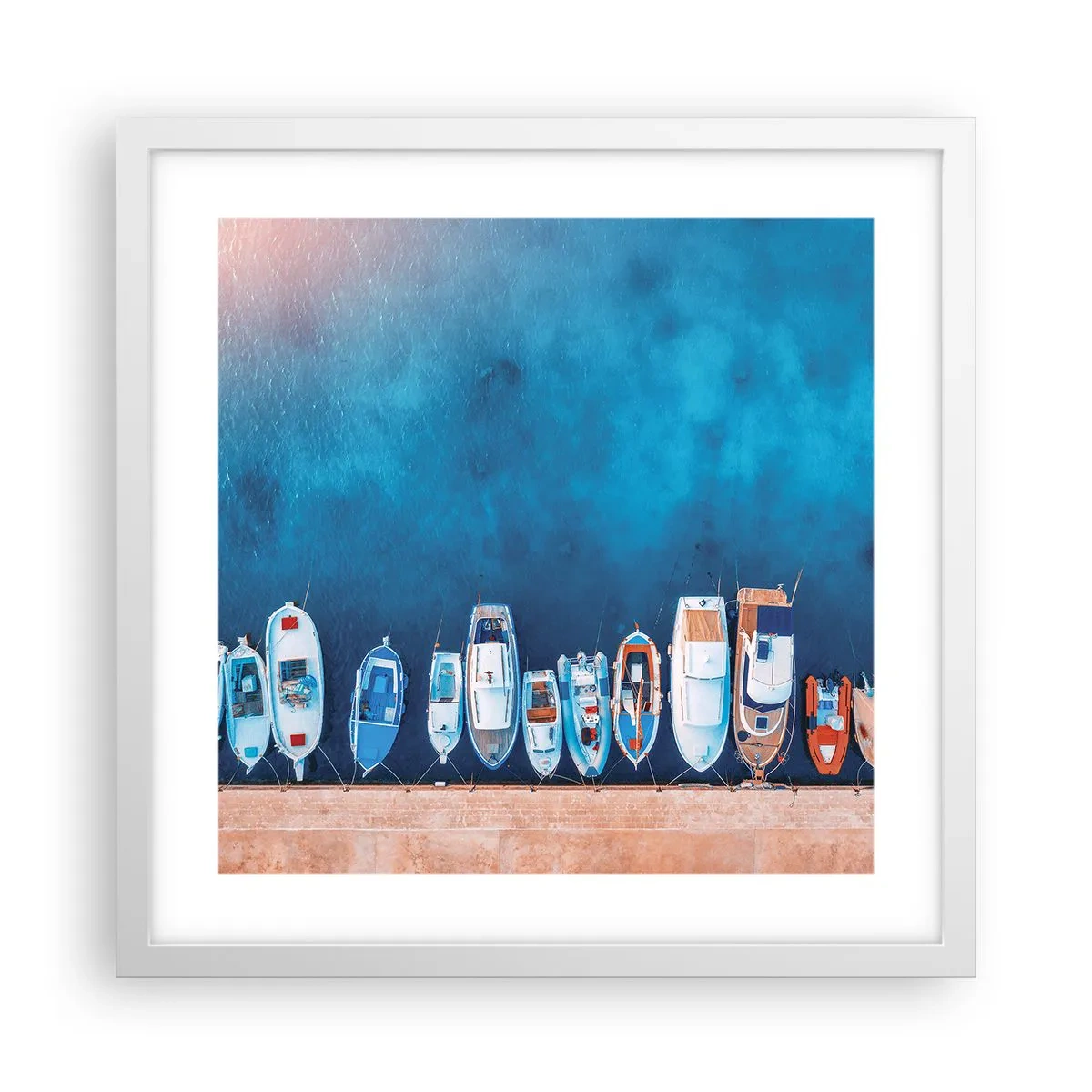 Poster în ramă albă - Aliniere - 40x40 cm