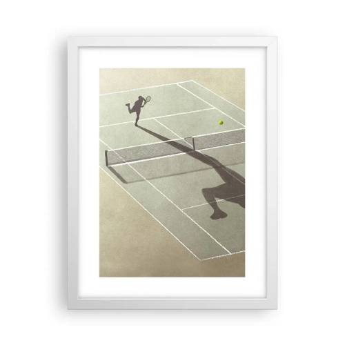 Poster în ramă albă - Învinge-te pe tine însuți - 30x40 cm