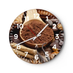 Ceas de perete - Ceas pe sticlă - Cea mai bună pentru tristețe - 40x40 cm