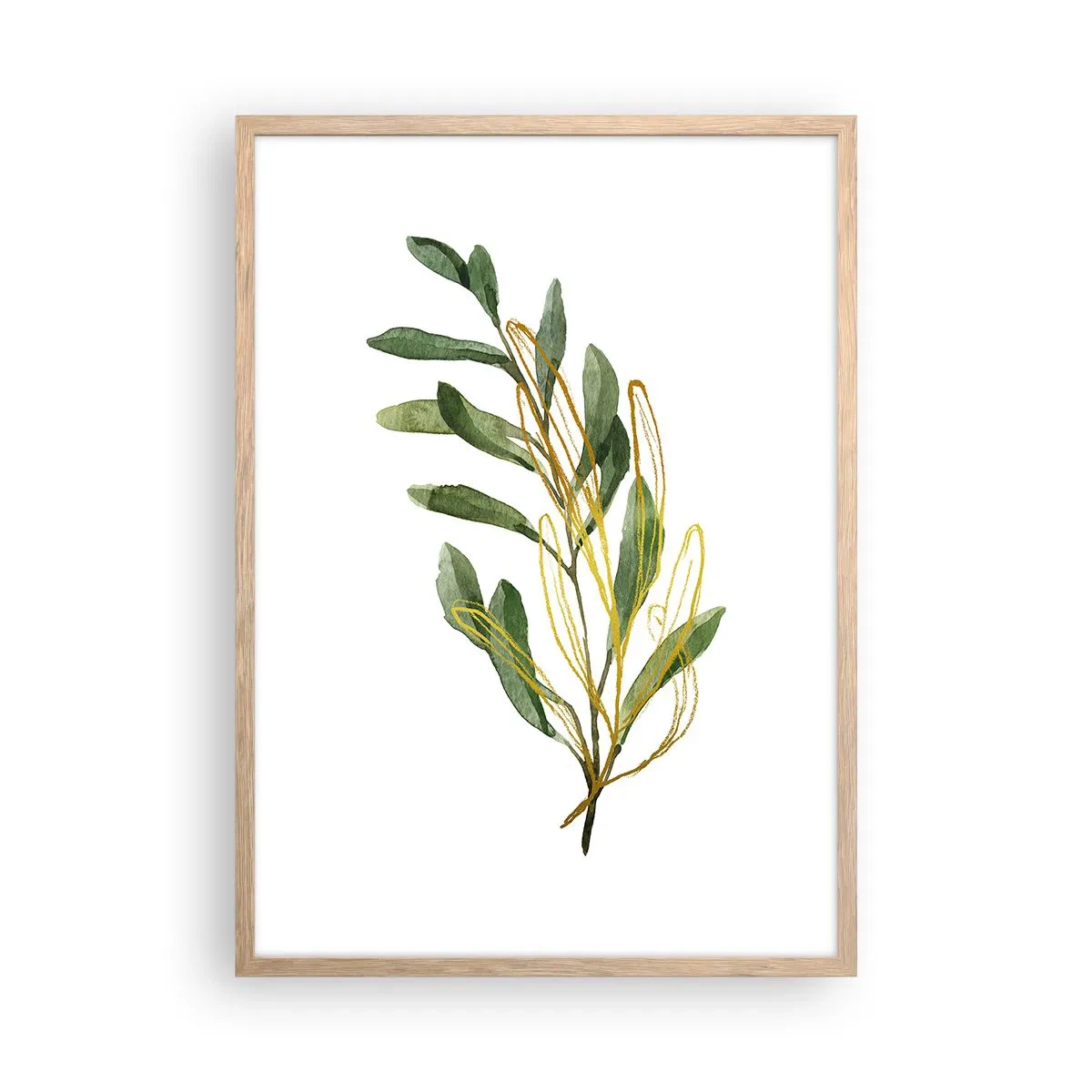 Poster în ramă de stejar deschis - Toate cele bune - 50x70 cm