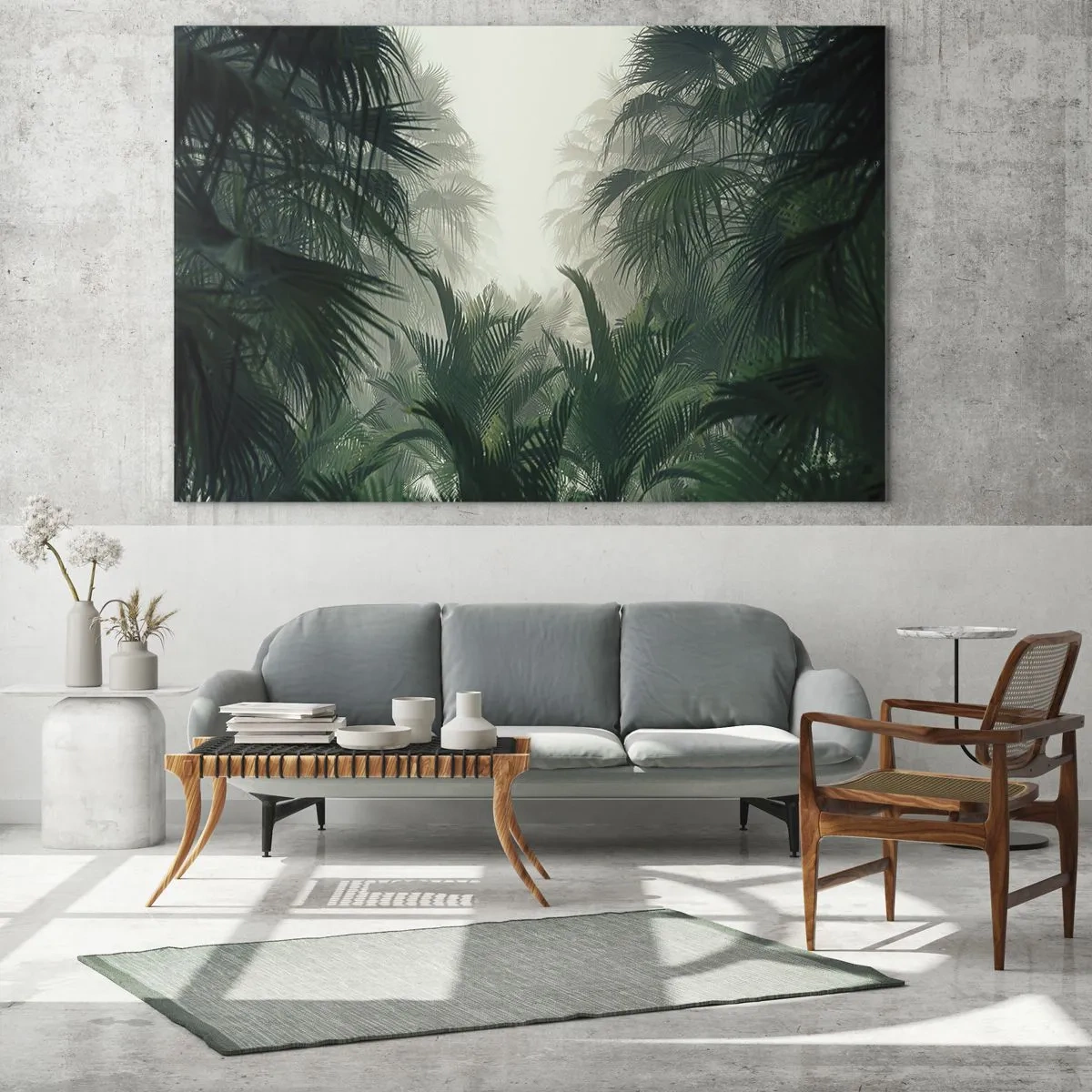 Tablou pe sticlă - Mister tropical - 120x80 cm