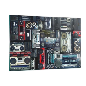 Tablou pe sticlă - Nostalgie pentru anii `80. - 120x80 cm