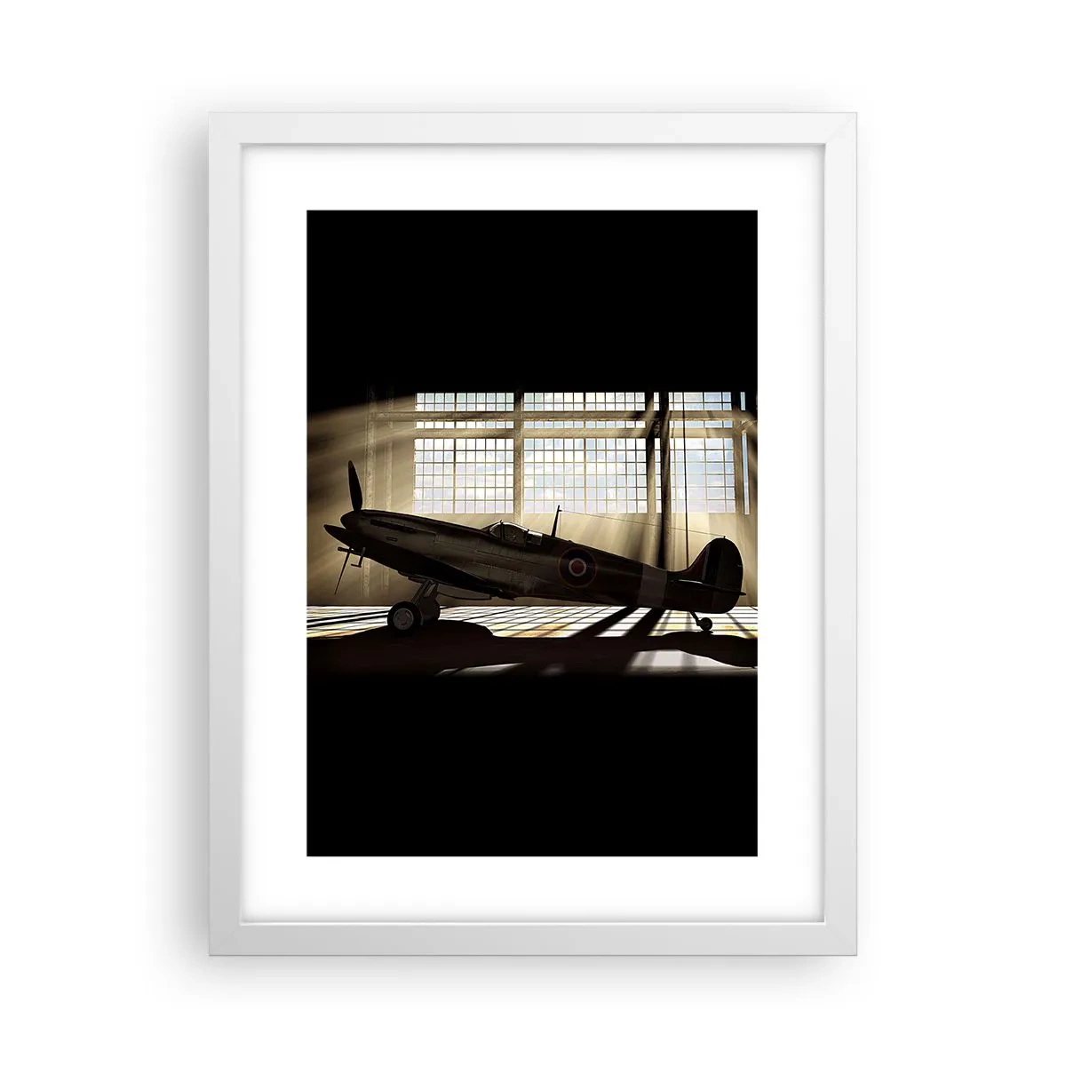 Poster în ramă albă - Odihna războinicului - 30x40 cm