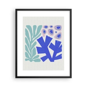 Poster în ramă neagră - Grădină subacvatică - 40x50 cm