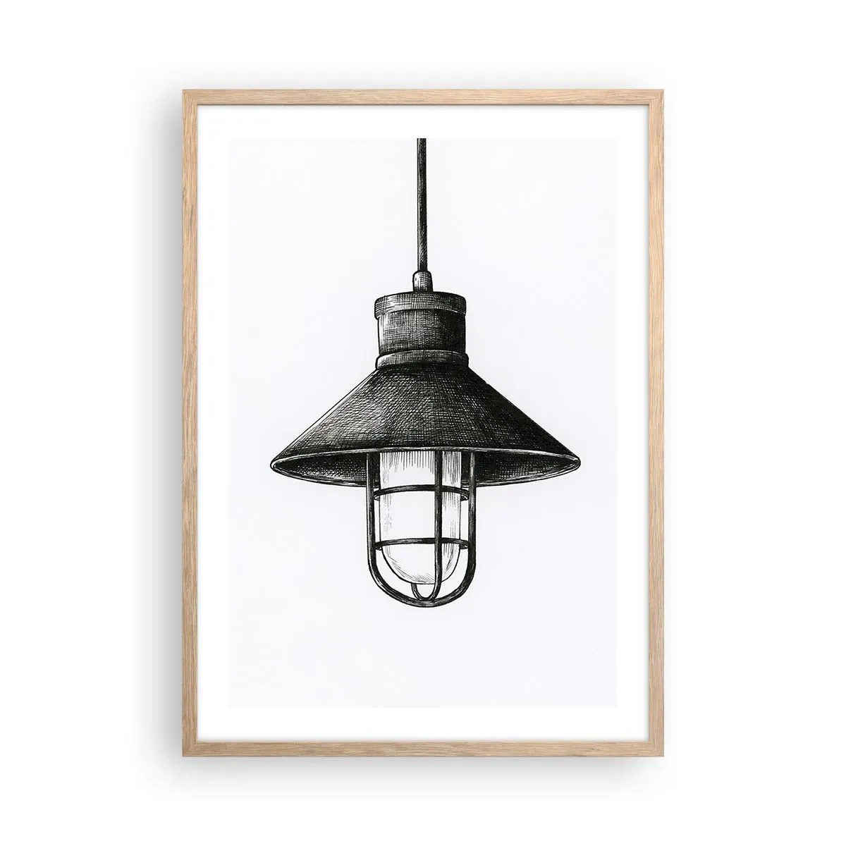 Poster în ramă de stejar deschis - Cu mulți ani în urmă... - 50x70 cm