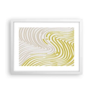 Poster în ramă albă - Compoziție cu cambrare ușoară - 40x30 cm