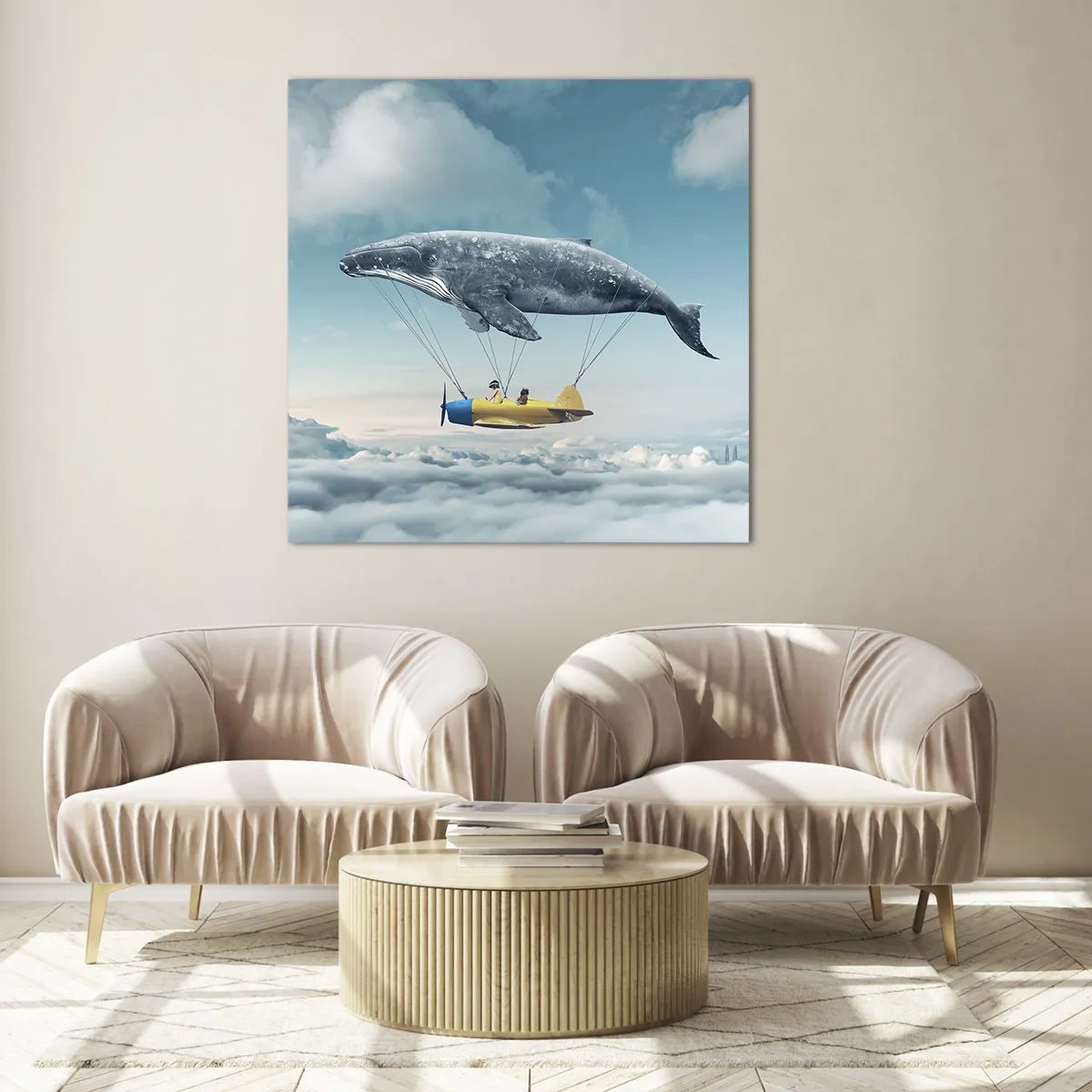 Tablou pe sticlă - De ce nu? - 30x30 cm