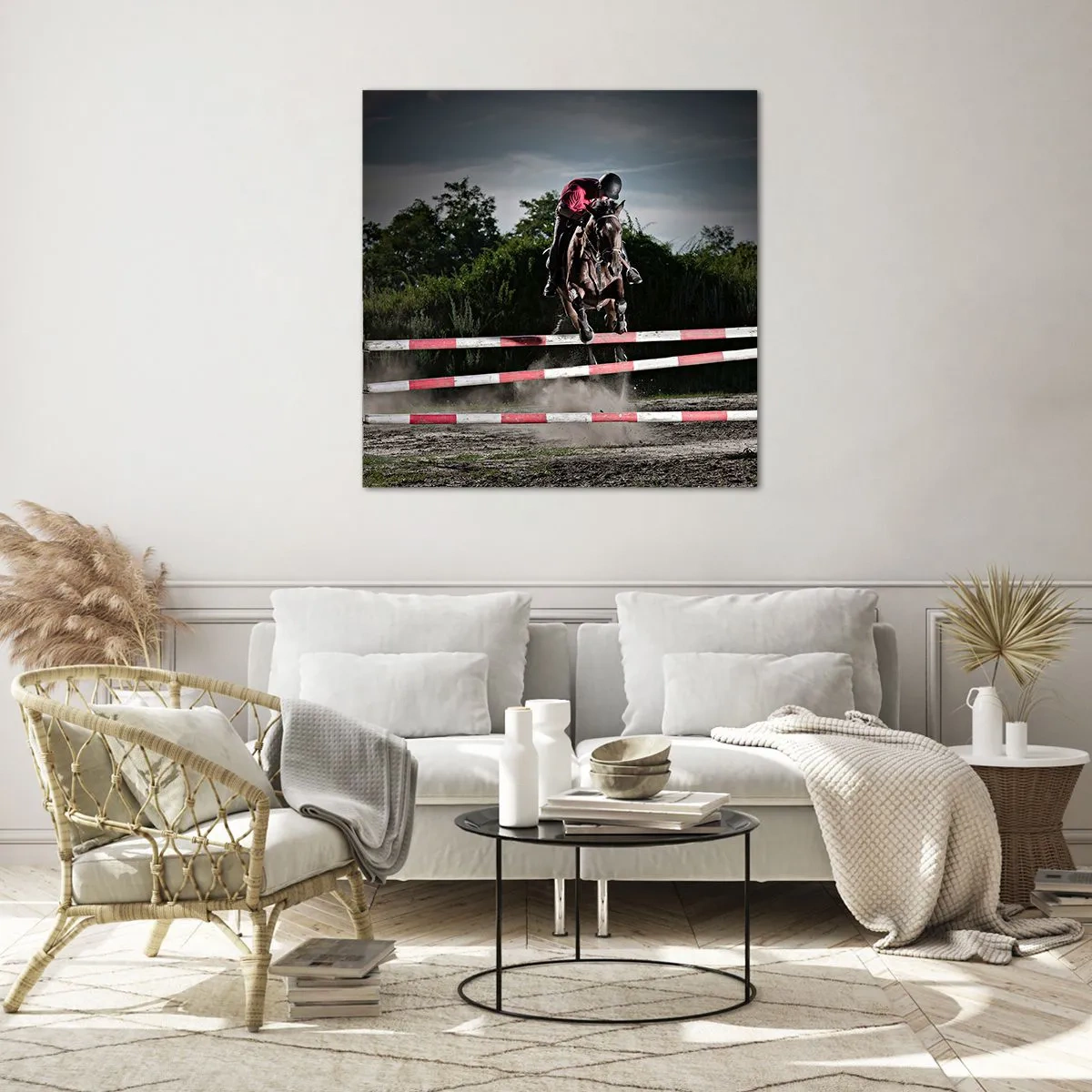 Tablou pe sticlă - Împreună pentru victorie - 70x70 cm