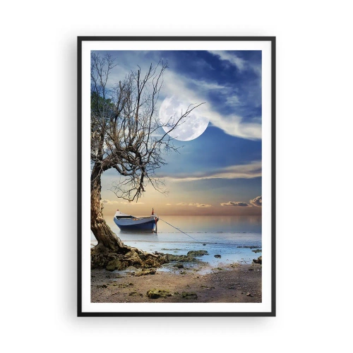 Poster în ramă neagră - Este acesta sfârșitul sau începutul? - 70x100 cm