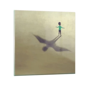 Tablou pe sticlă - Eroul viitorului - 70x70 cm