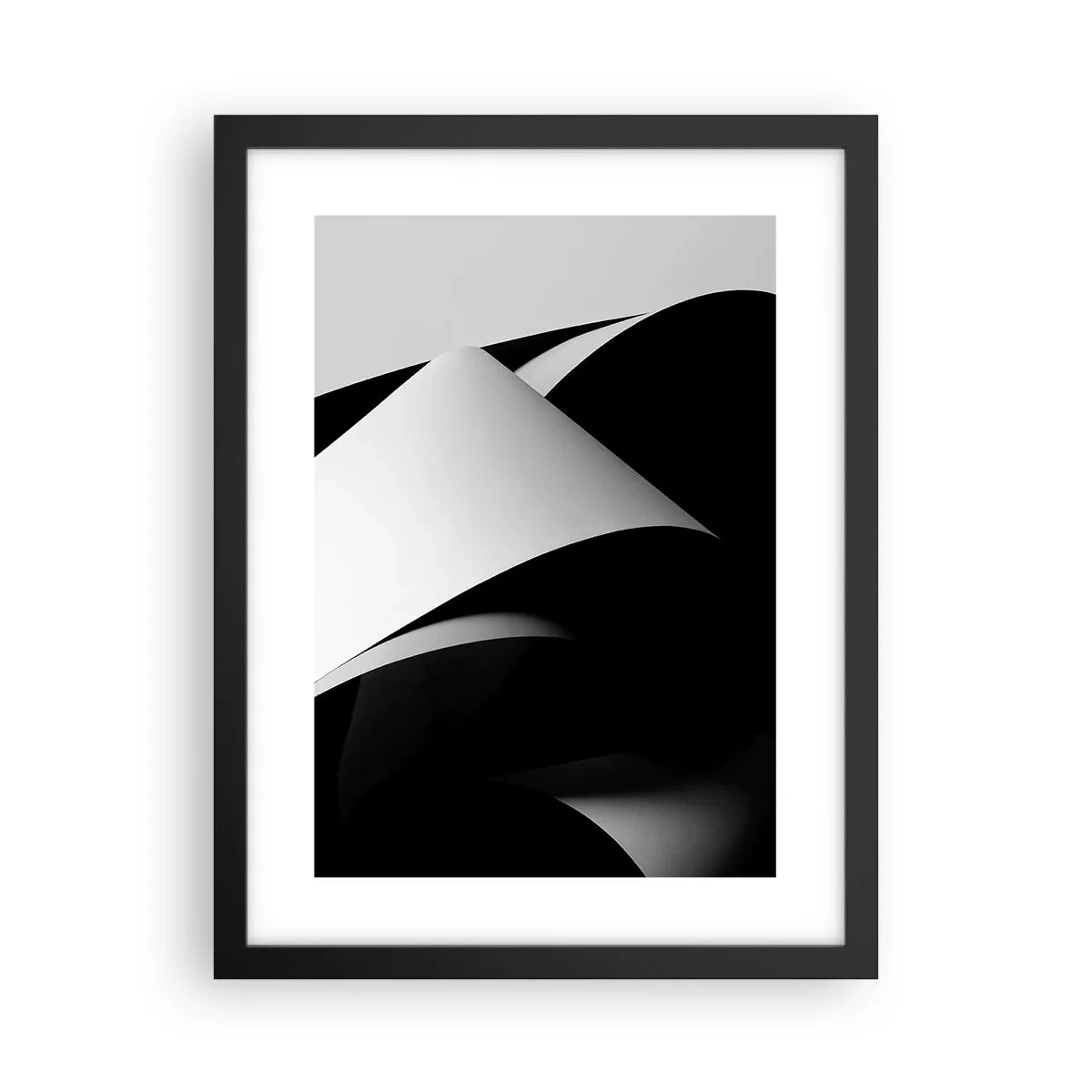 Poster în ramă neagră - Planuri de lumină din adâncurile umbrelor - 30x40 cm