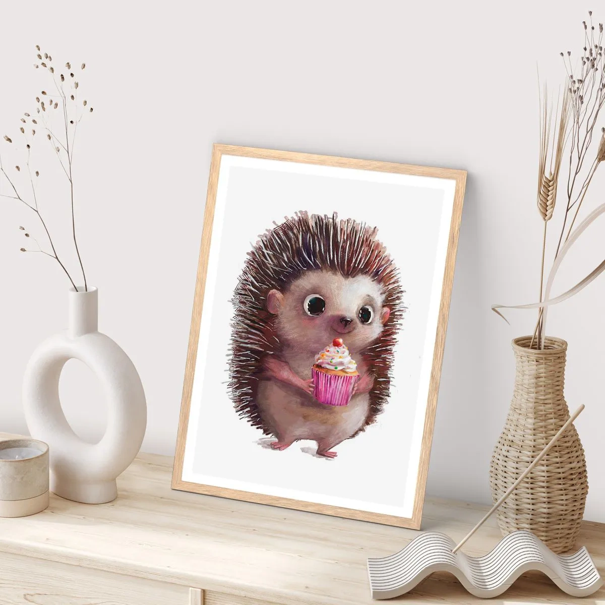 Poster în ramă de stejar deschis - Fiecare zi este o sărbătoare - 61x91 cm