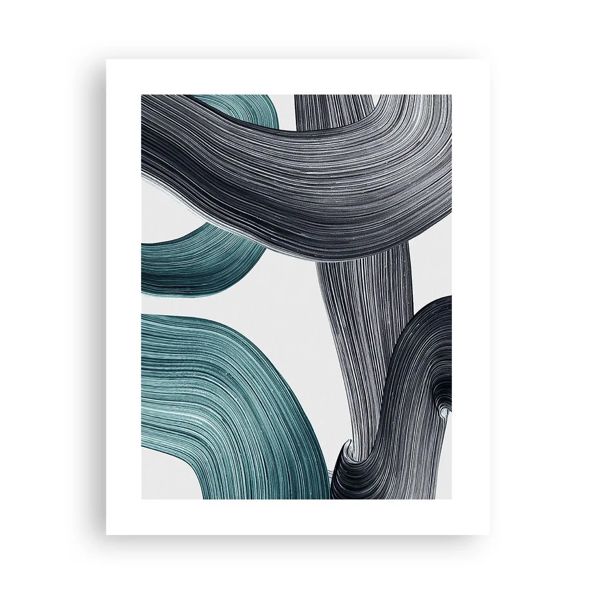 Poster - Trasee de smarald și negru - 40x50 cm