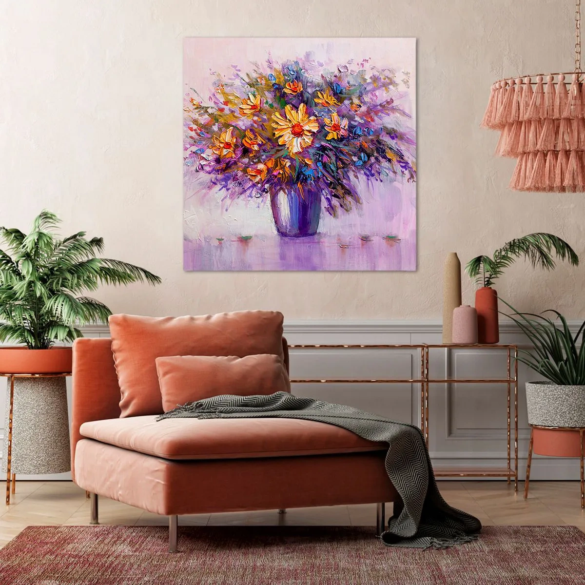 Tablou pe pânză - Miroase dulce, arată dulce - 70x70 cm