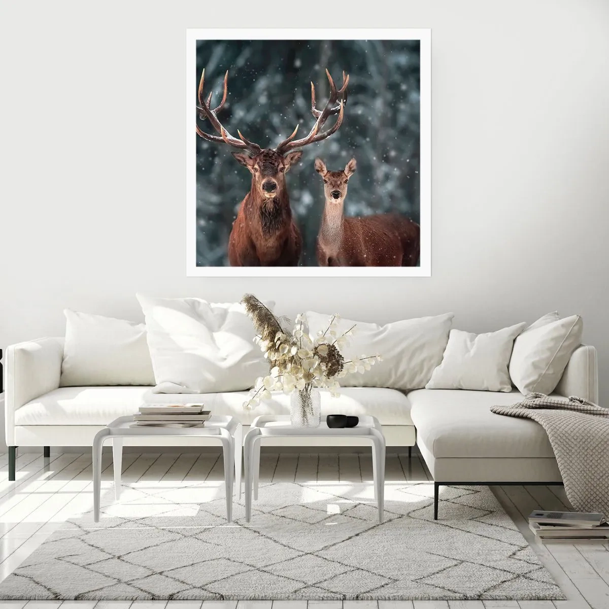 Poster - Stăpânul pădurii și soția sa - 40x40 cm