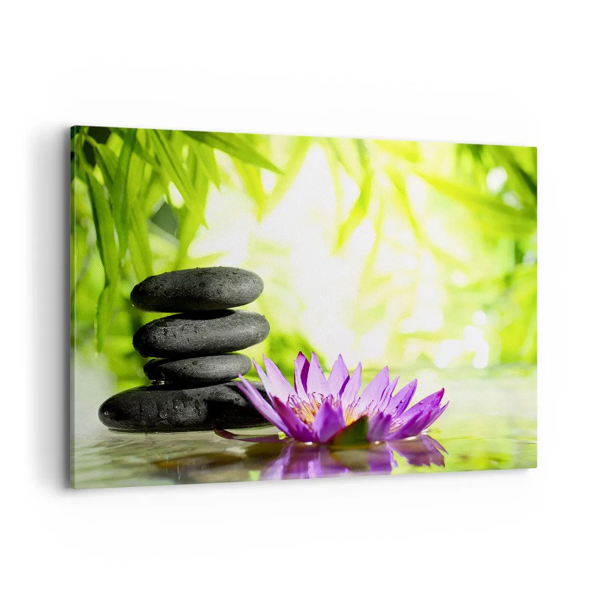 Tablou pe pânză - Într-o colibă de bambus - 100x70 cm