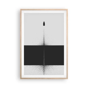 Poster în ramă de stejar deschis - Direct la țintă - 61x91 cm