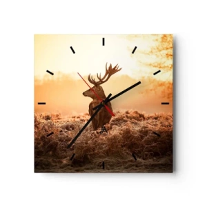 Ceas de perete - Ceas pe sticlă - Stăpânul conacului - 30x30 cm