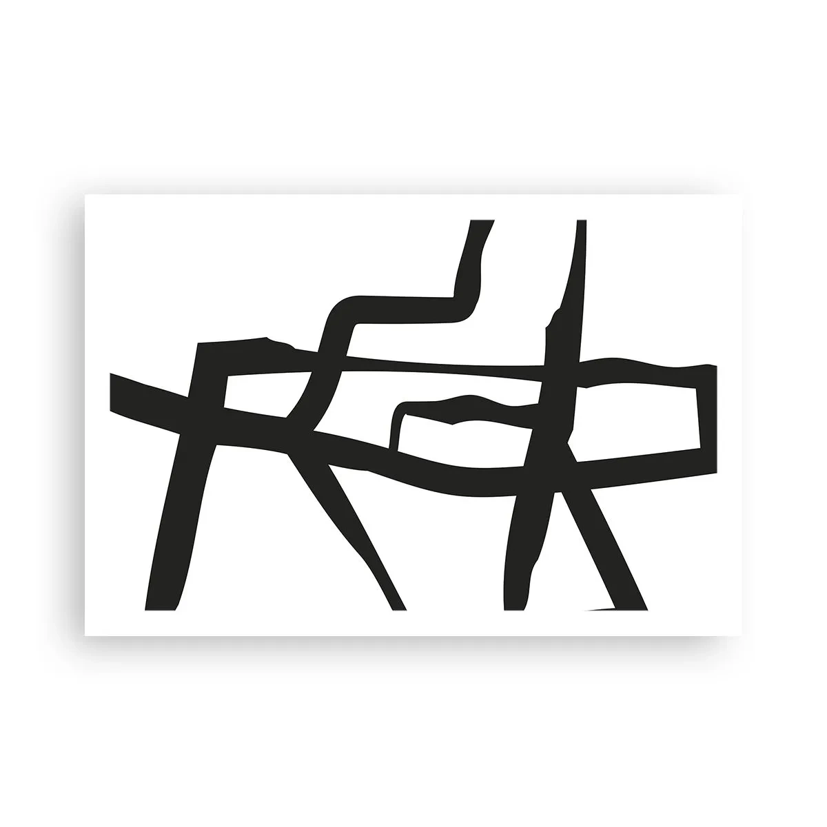 Poster - Construcție în alb și negru - 91x61 cm