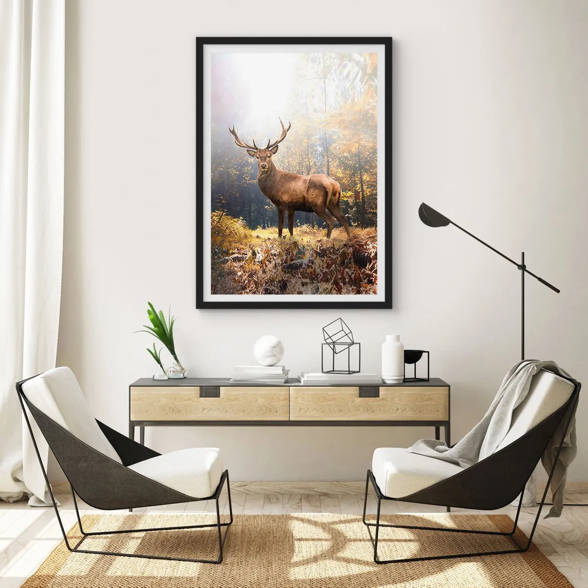 Poster în ramă neagră - Măreție calmă - 61x91 cm