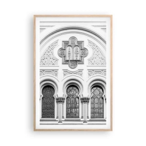 Poster în ramă de stejar deschis - La granița dintre culturi - 61x91 cm