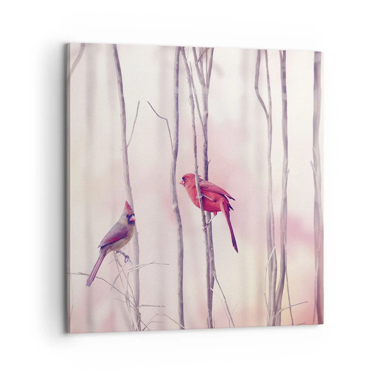 Tablou pe pânză - O poveste din Pădurea Roz - 60x60 cm