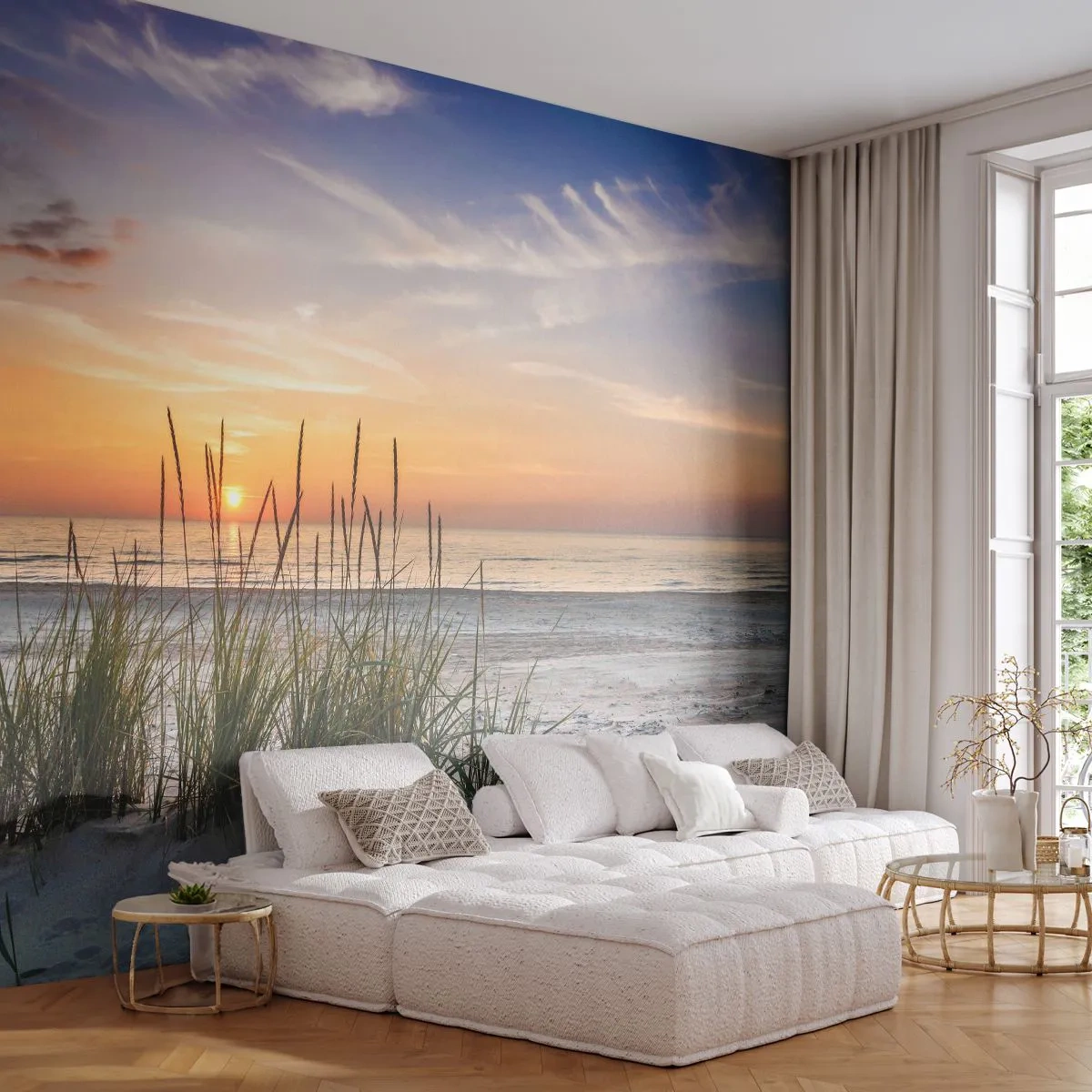 Fototapetă personalizată Premium Canvas - Privește, gândește, simte - Peisaj, plajă, Mare
