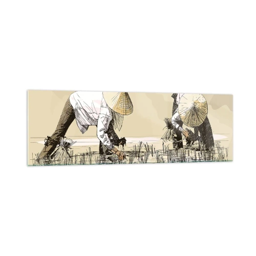 Tablou pe sticlă - O recoltă reușită - 160x50 cm
