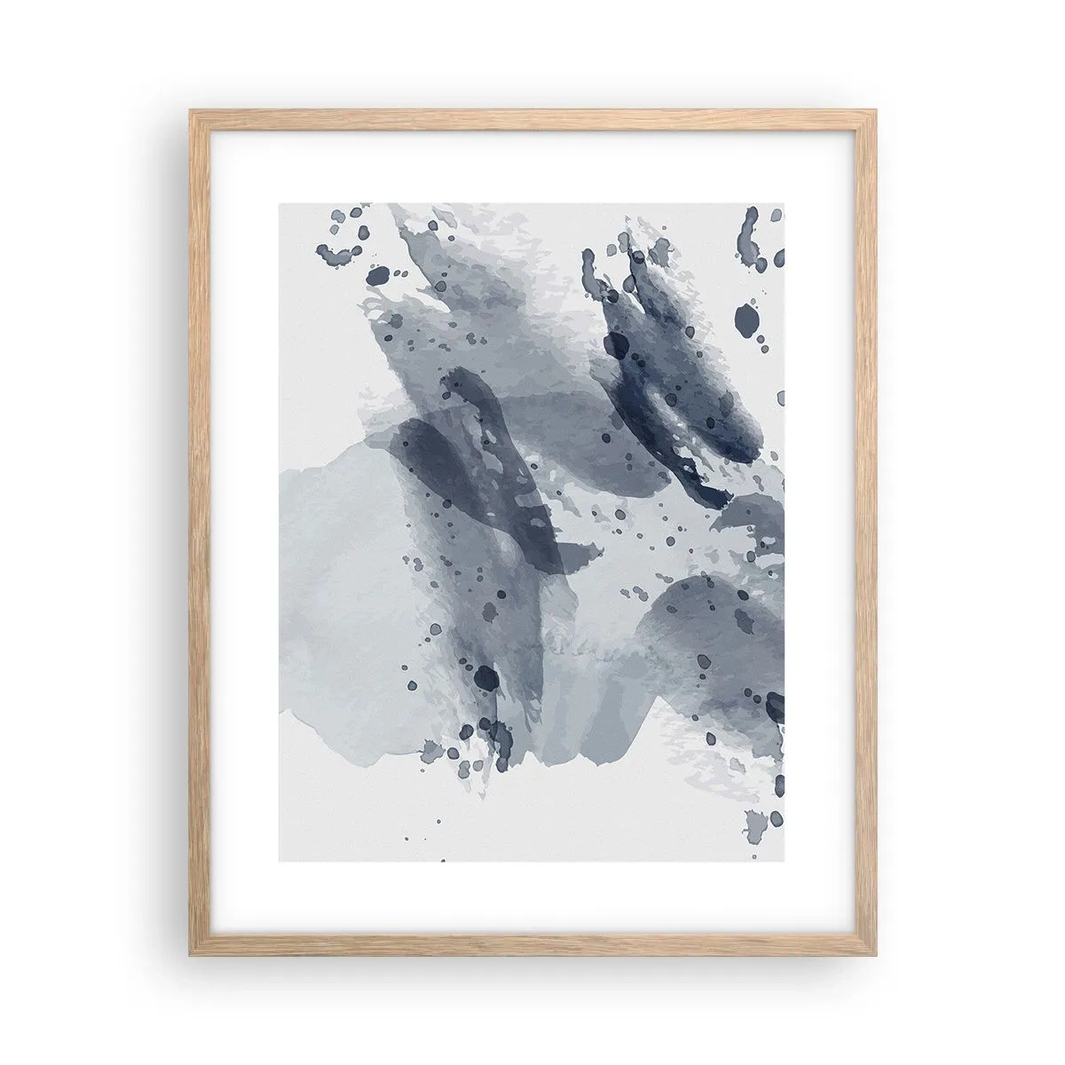 Poster în ramă de stejar deschis - Un studiu al naturii de apă - 40x50 cm