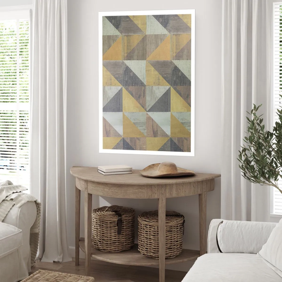 Poster - La unghiul triunghiului - 70x100 cm
