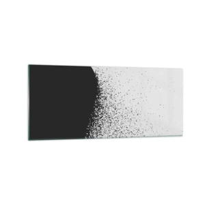 Tablou pe sticlă - Mișcarea particulelor - 120x50 cm