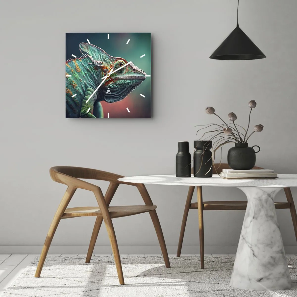 Ceas de perete - Ceas pe sticlă - Mă poți vedea? Nu e bine... - 40x40 cm