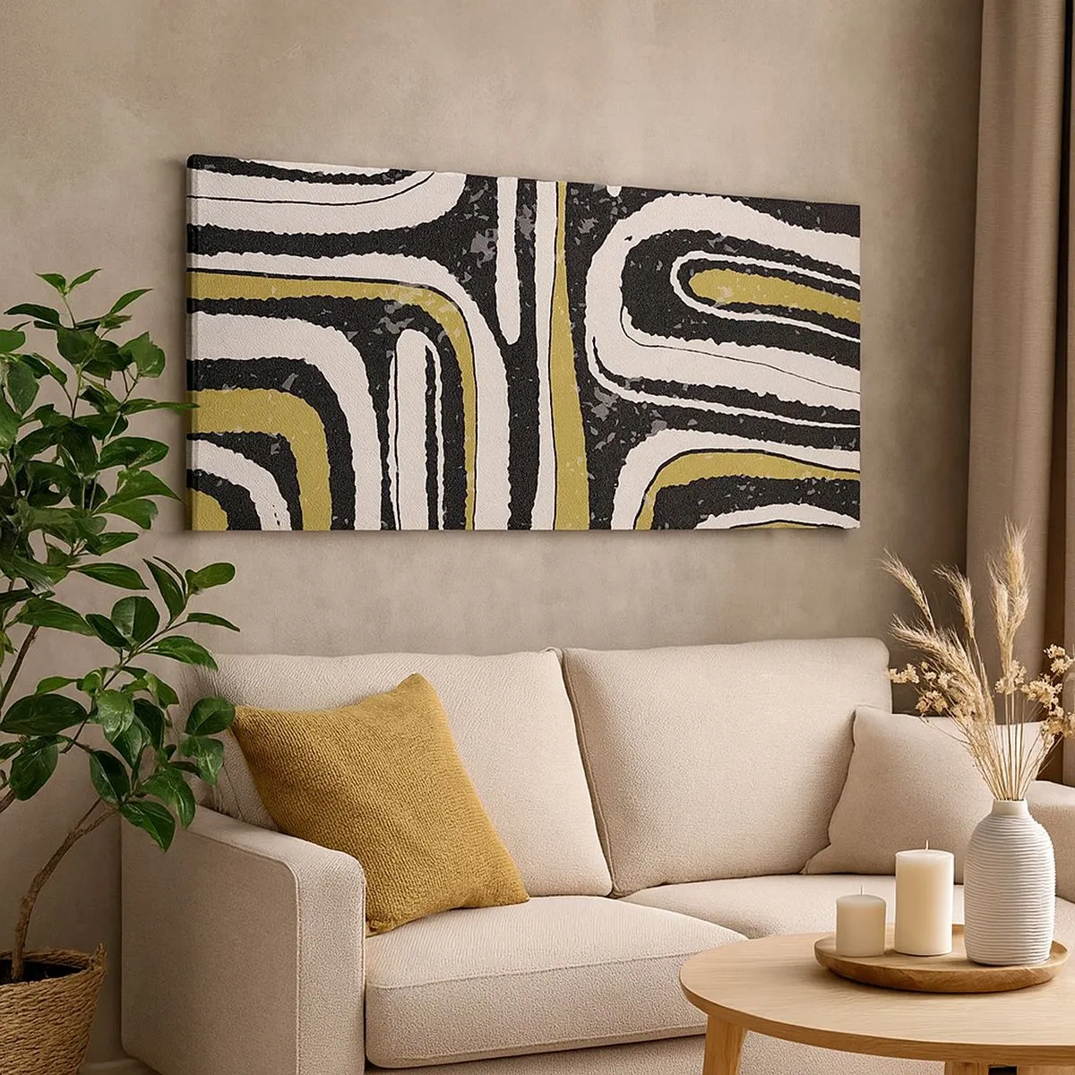 Tablou pe pânză - Compoziție: pasaje și alei - 100x40 cm