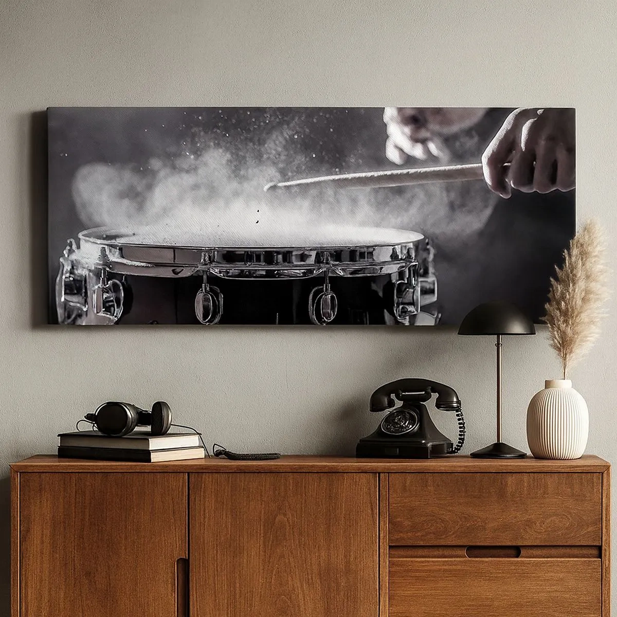 Tablou pe pânză - Pulsul muzicii - 100x40 cm