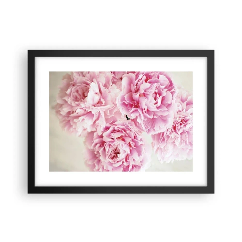 Poster în ramă neagră - În luxul roz - 40x30 cm