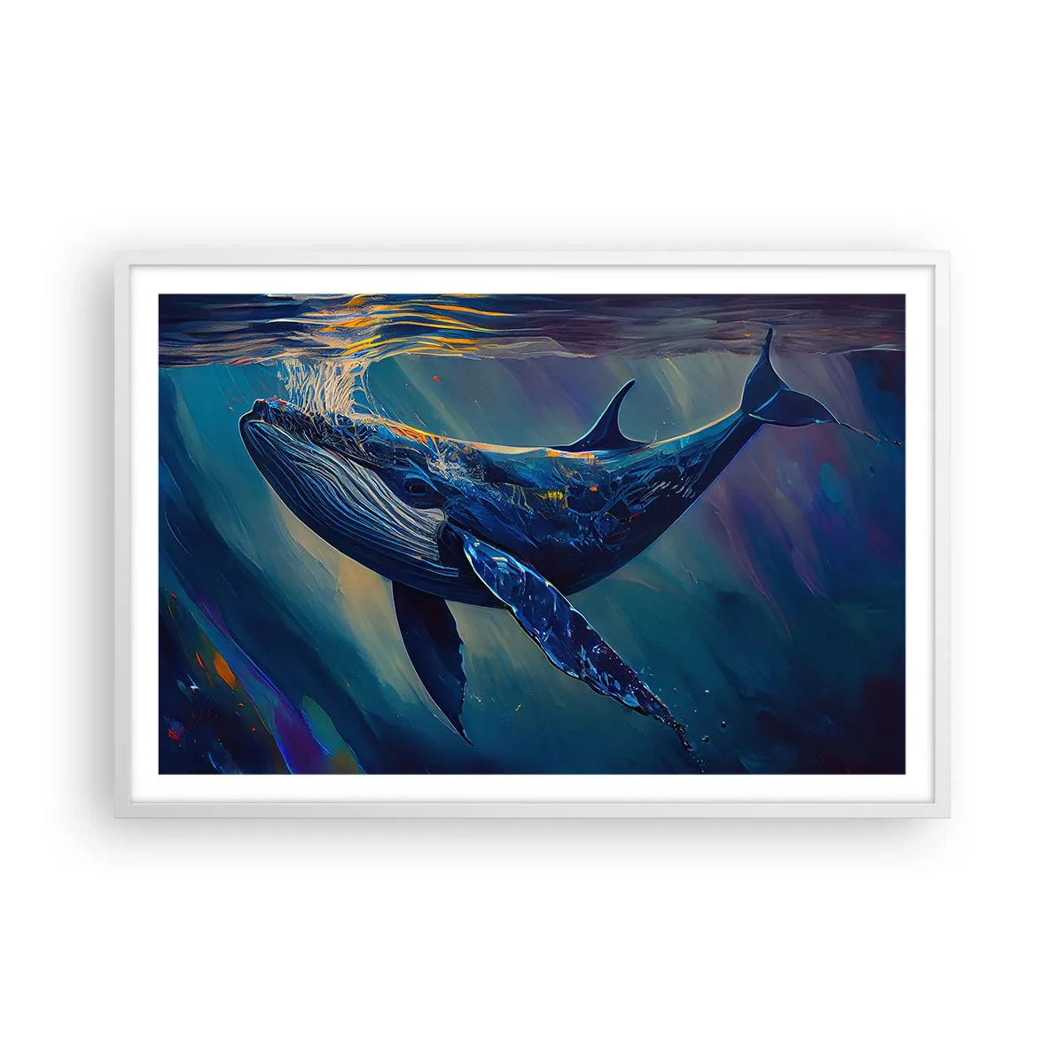 Poster în ramă albă - Bun venit în lumea mea - 91x61 cm