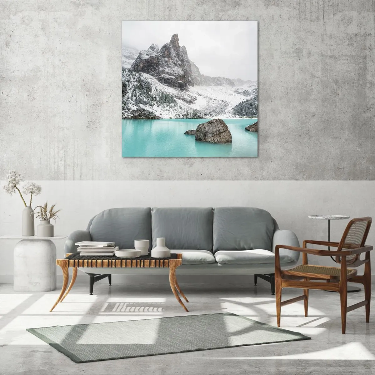 Tablou pe sticlă - De veghe - 60x60 cm