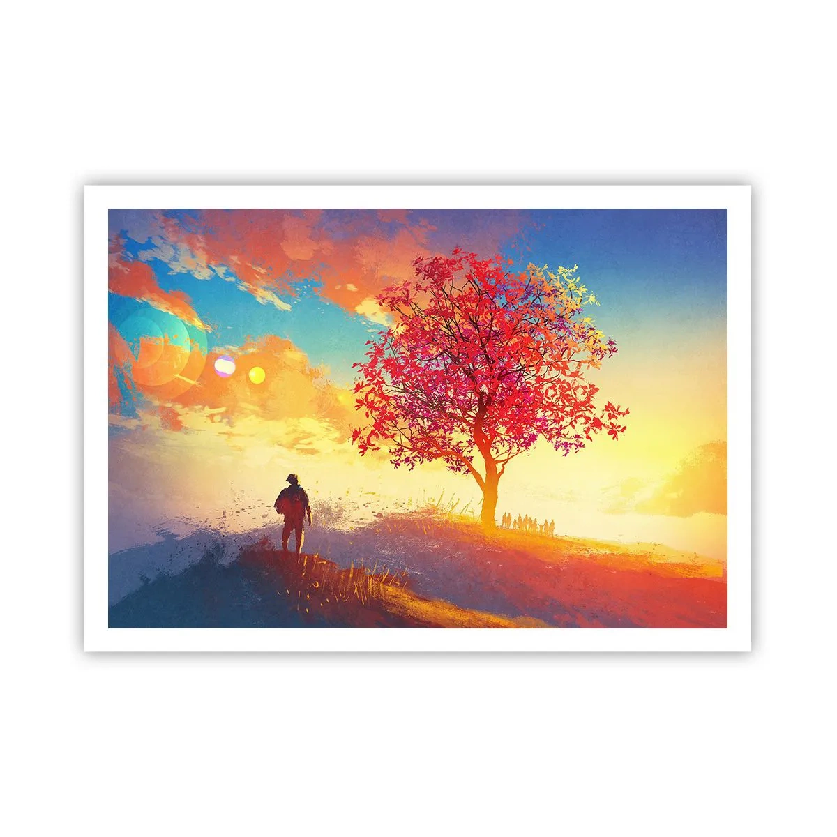 Poster - Pelerin la destinație - 100x70 cm