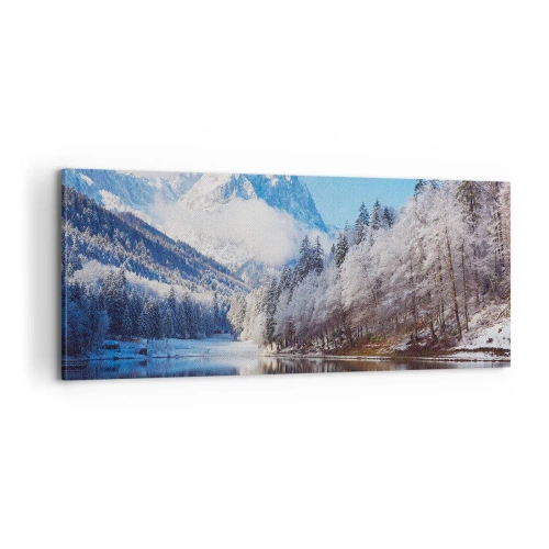Tablou pe pânză - Veghe de zăpadă - 100x40 cm