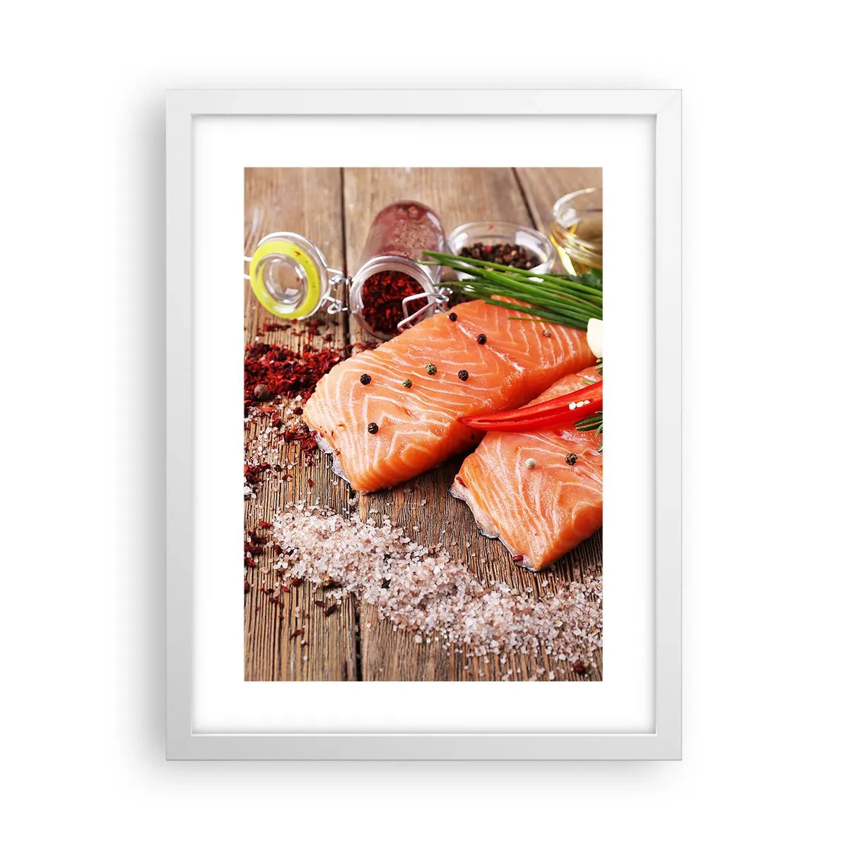 Poster în ramă albă - O aventură norvegiană în bucătărie - 30x40 cm