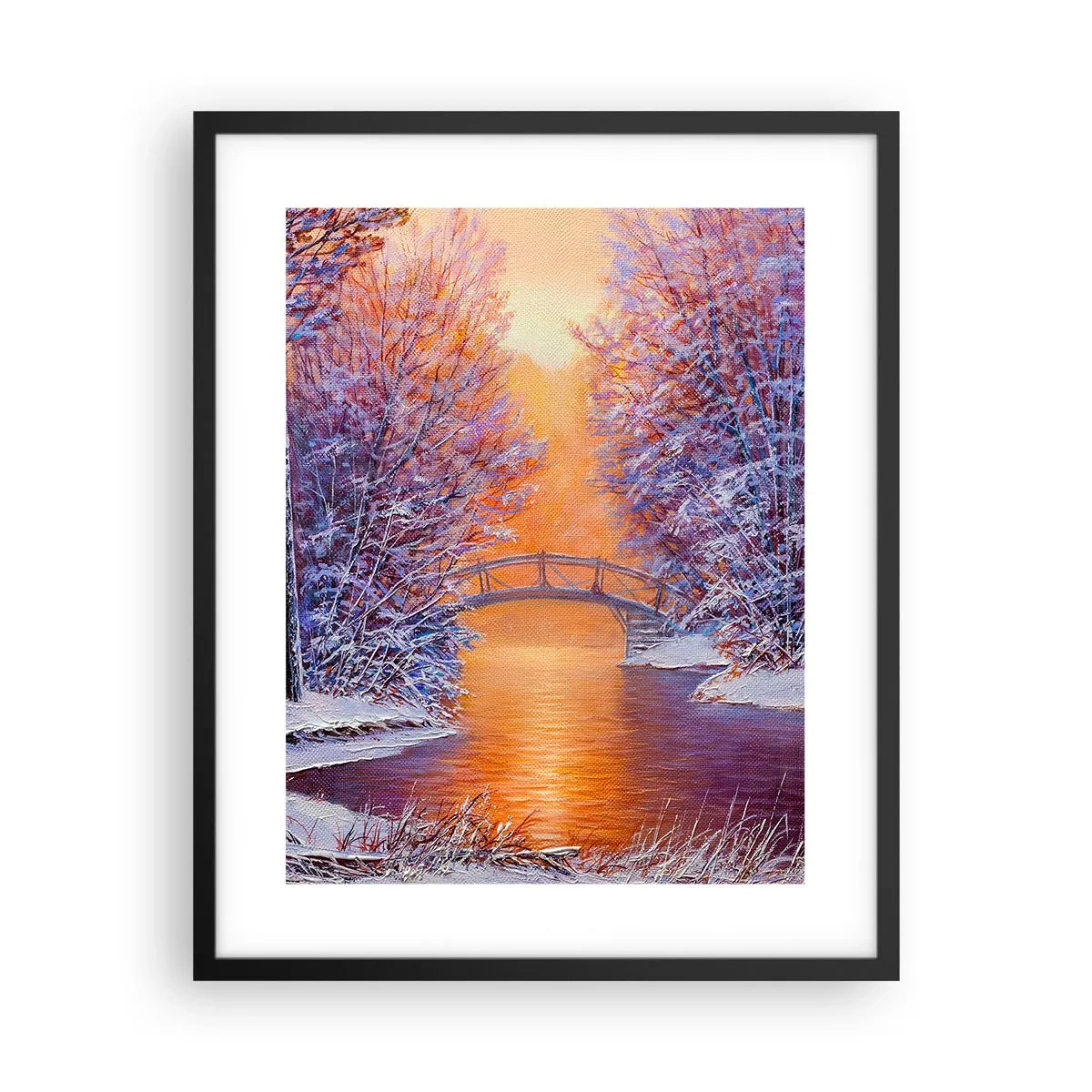 Poster în ramă neagră - Hai să ne întâlnim aici - 40x50 cm