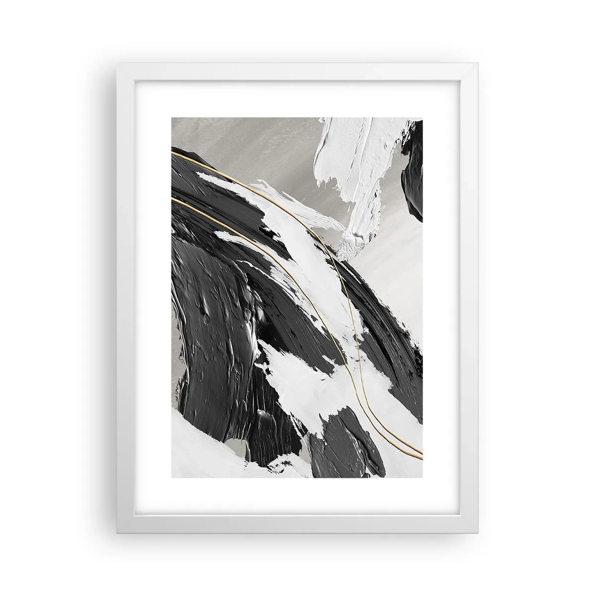 Poster în ramă albă - Abstracție cu fler - 30x40 cm