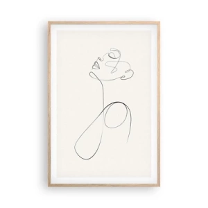 Poster în ramă de stejar deschis - Încâlcită în vise - 61x91 cm