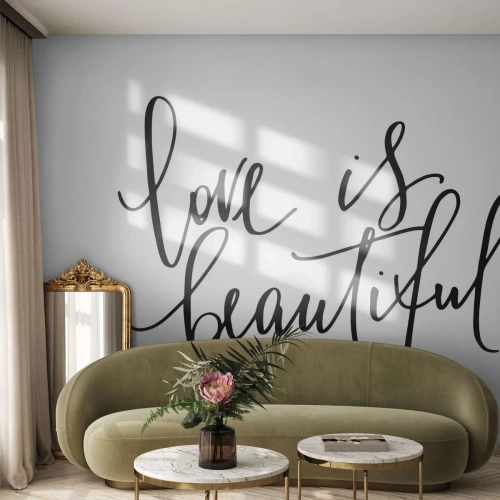 Fototapetă personalizată Premium Canvas - Citiți și repetați - Tipografie, Afirmare, Maxim