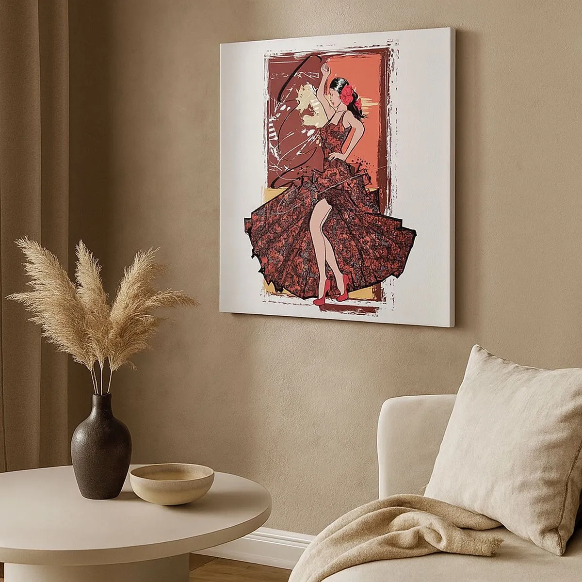 Tablou pe pânză - În ritmul inimii - 30x30 cm